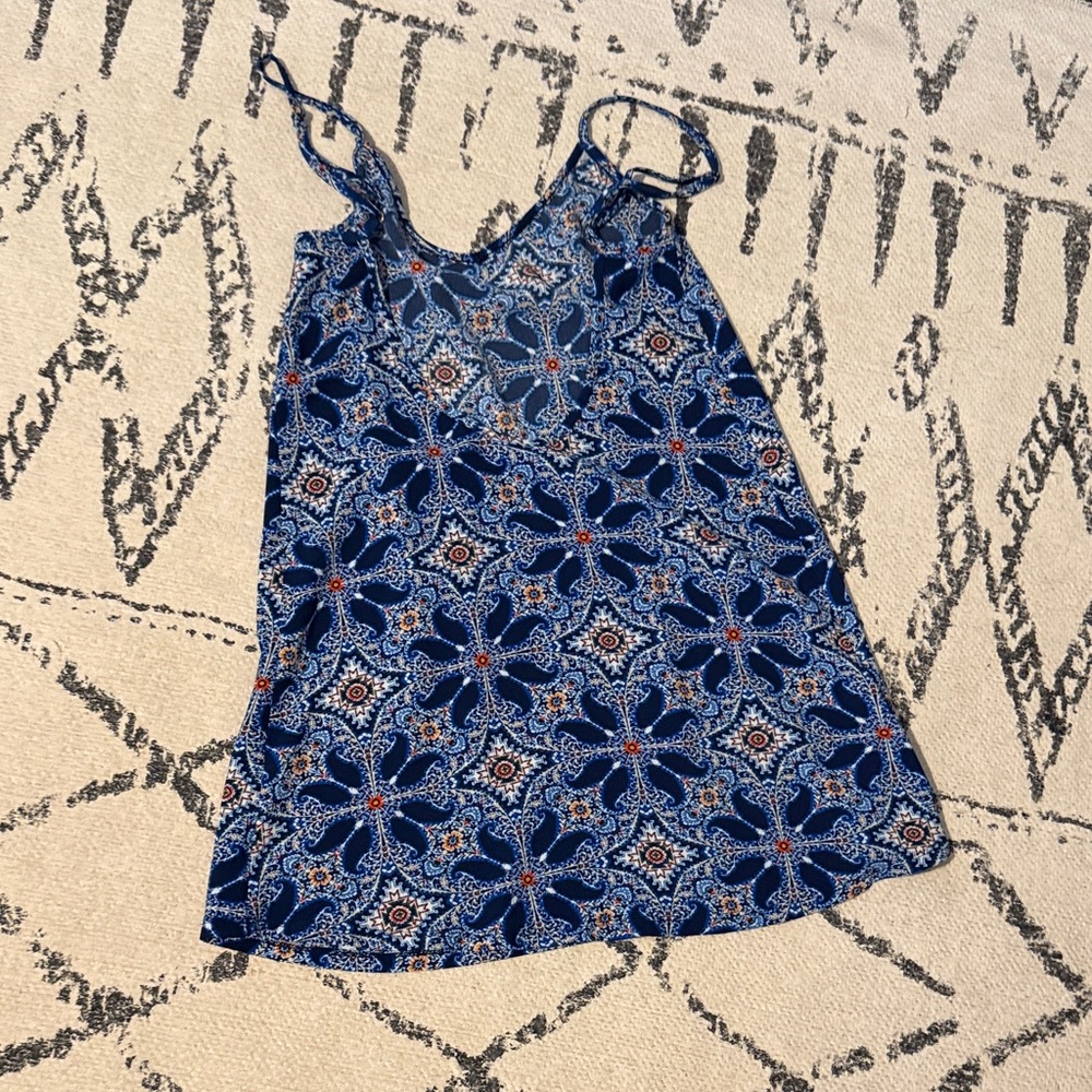 Show Me Your MuMu Vibrant Blue and White Dress